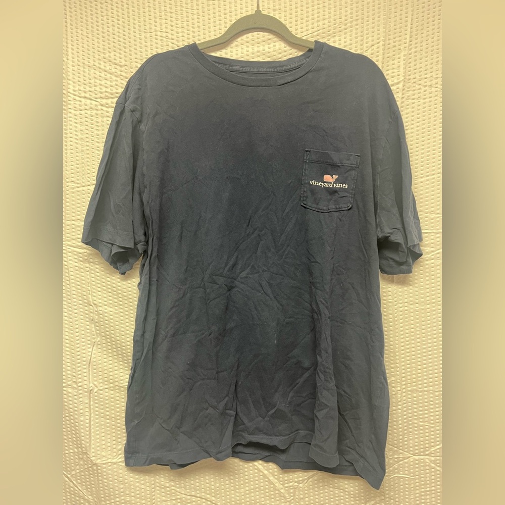 Vineyard Vines Navy Blue Tee with Pocket